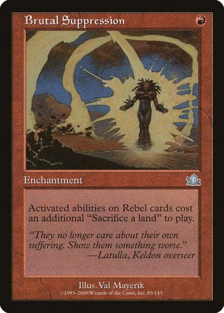 Brutal Suppression [Prophecy] MTG Single Magic: The Gathering  | Multizone: Comics And Games