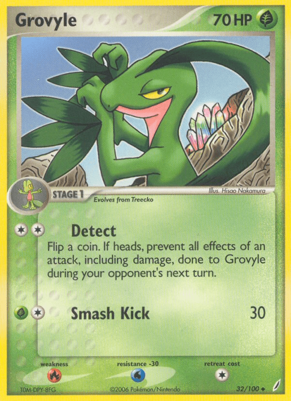 Grovyle (32/100) [EX: Crystal Guardians] Pokemon Single Pokémon  | Multizone: Comics And Games