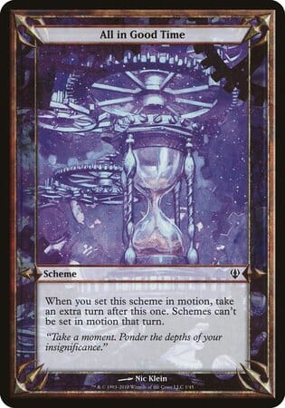 All in Good Time (Archenemy) [Archenemy Schemes] MTG Single Magic: The Gathering  | Multizone: Comics And Games