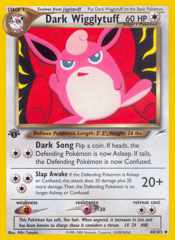Dark Wigglytuff (40/105) [Neo Destiny 1st Edition] Pokemon Single Pokémon  | Multizone: Comics And Games