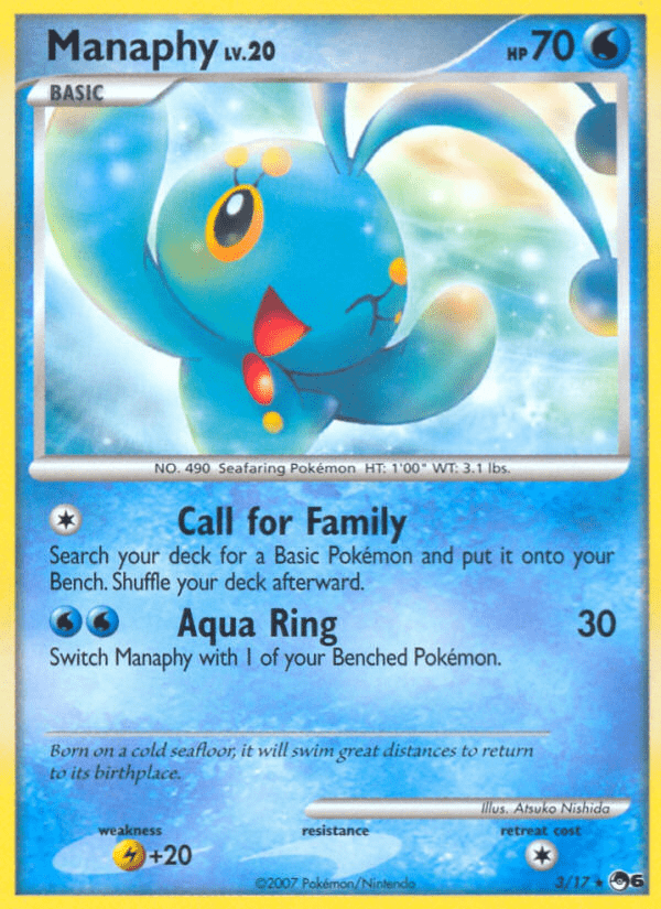 Manaphy (3/17) [POP Series 6] Pokemon Single Pokémon  | Multizone: Comics And Games