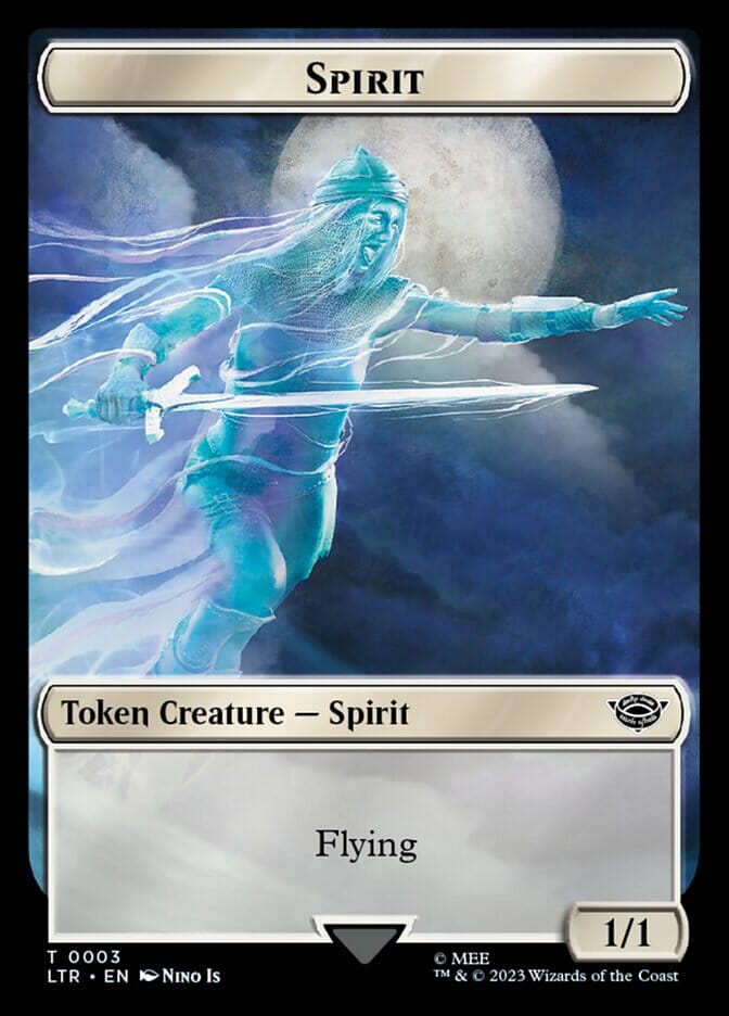 Spirit Token [The Lord of the Rings: Tales of Middle-Earth Tokens] MTG Single Magic: The Gathering  | Multizone: Comics And Games