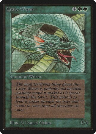 Craw Wurm [Limited Edition Beta] MTG Single Magic: The Gathering  | Multizone: Comics And Games