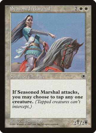 Seasoned Marshal [Portal] MTG Single Magic: The Gathering  | Multizone: Comics And Games