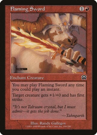 Flaming Sword [Mercadian Masques] MTG Single Magic: The Gathering  | Multizone: Comics And Games