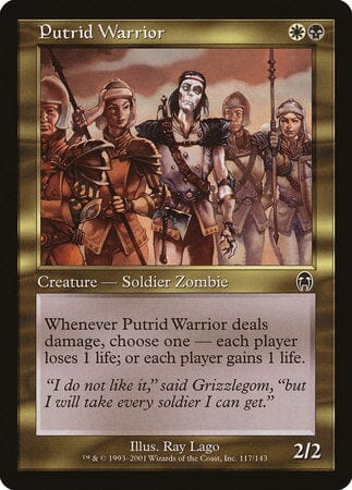 Putrid Warrior [Apocalypse] MTG Single Magic: The Gathering  | Multizone: Comics And Games