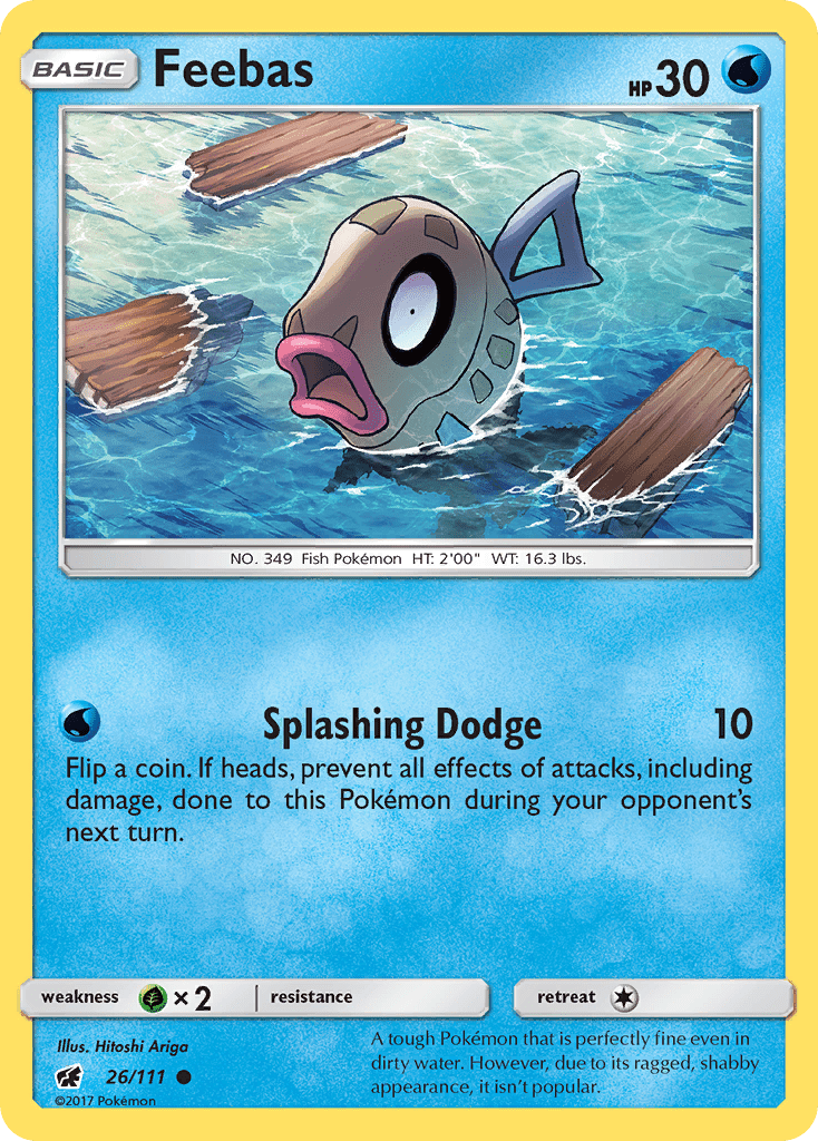 Feebas (26/111) [Sun & Moon: Crimson Invasion] Pokemon Single Pokémon  | Multizone: Comics And Games