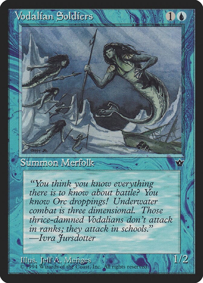 Vodalian Soldiers (Jeff A. Menges) [Fallen Empires] MTG Single Magic: The Gathering  | Multizone: Comics And Games