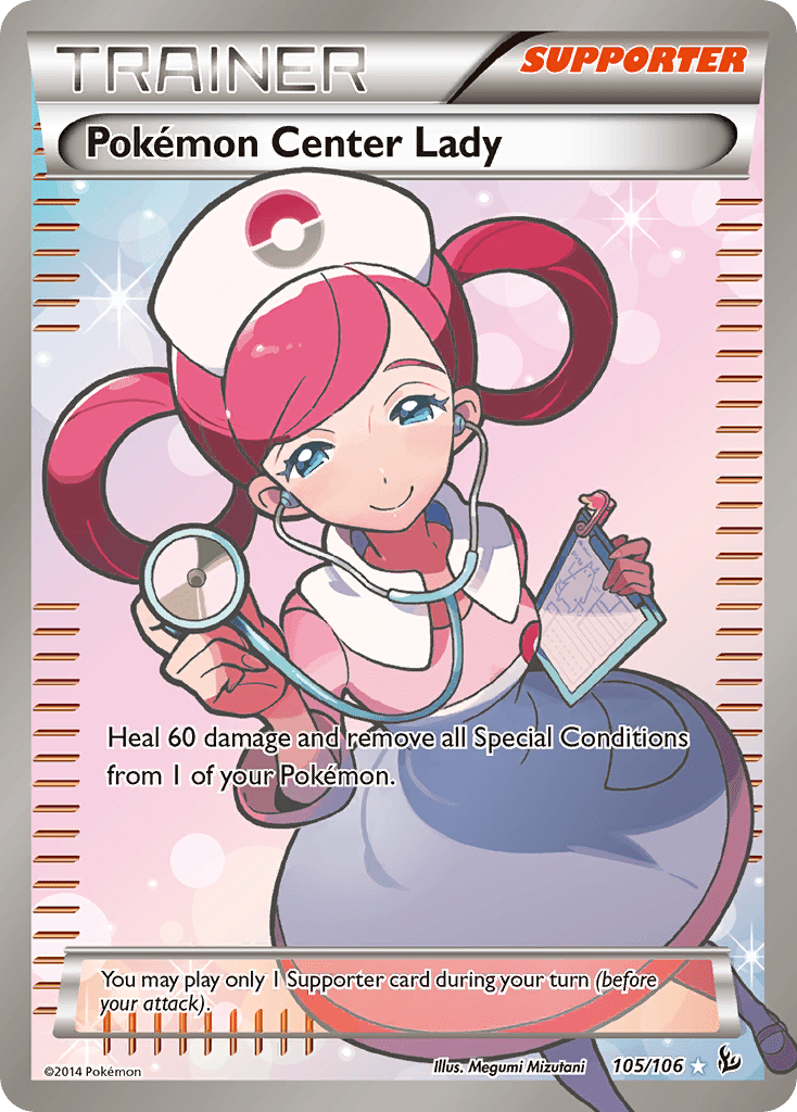 Pokemon Center Lady (105/106) [XY: Flashfire] Pokemon Single Pokémon  | Multizone: Comics And Games