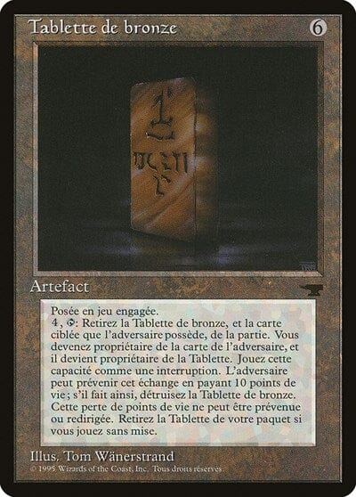 Bronze Tablet (French) - "Tablette de bronze" [Renaissance] MTG Single Magic: The Gathering  | Multizone: Comics And Games