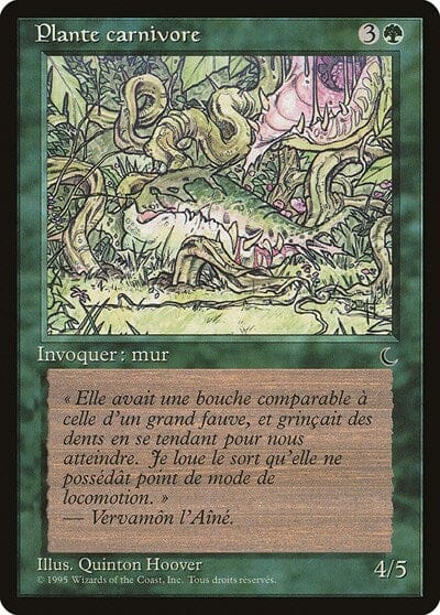 Carnivorous Plant (French) - "Plante carnivore" [Renaissance] MTG Single Magic: The Gathering  | Multizone: Comics And Games