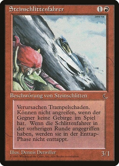 Goblin Rock Sled (German) - "Steinschlittenfahrer" [Renaissance] MTG Single Magic: The Gathering  | Multizone: Comics And Games