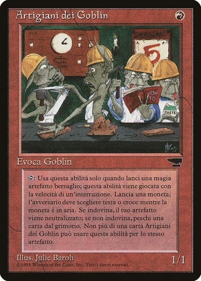 Goblin Artisans (Italian) - "Artigiani dei Goblin" [Renaissance] MTG Single Magic: The Gathering  | Multizone: Comics And Games