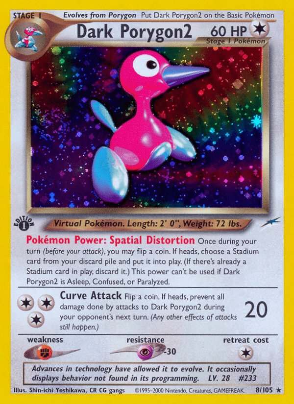 Dark Porygon2 (8/105) [Neo Destiny 1st Edition] Pokemon Single Pokémon  | Multizone: Comics And Games