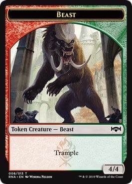Beast [Ravnica Allegiance Tokens] MTG Single Magic: The Gathering  | Multizone: Comics And Games