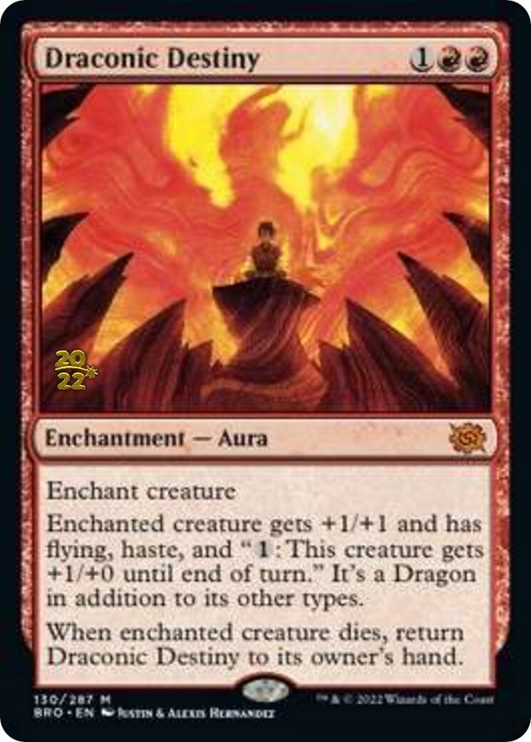 Draconic Destiny [The Brothers' War: Prerelease Promos] MTG Single Magic: The Gathering  | Multizone: Comics And Games