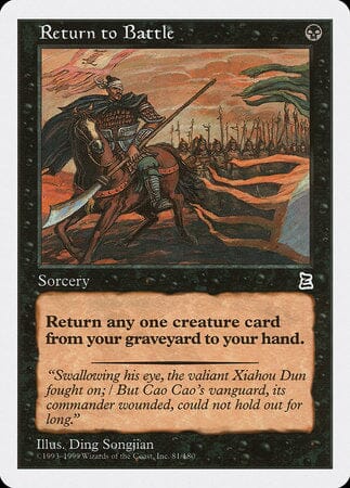 Return to Battle [Portal Three Kingdoms] MTG Single Magic: The Gathering  | Multizone: Comics And Games