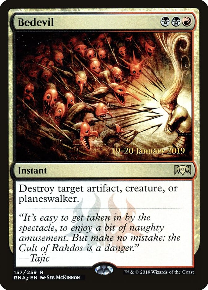 Bedevil [Ravnica Allegiance Prerelease Promos] MTG Single Magic: The Gathering  | Multizone: Comics And Games