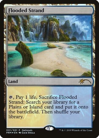 Flooded Strand [Nationals Promos] MTG Single Magic: The Gathering  | Multizone: Comics And Games