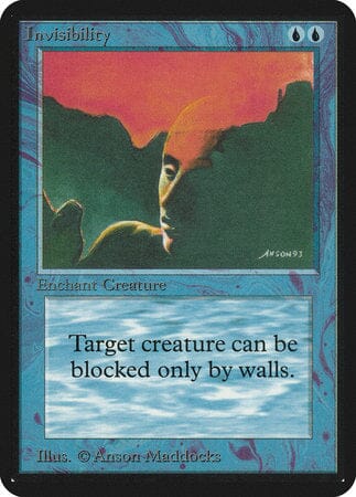 Invisibility [Limited Edition Alpha] MTG Single Magic: The Gathering  | Multizone: Comics And Games