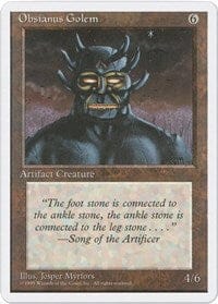 Obsianus Golem [Fourth Edition] MTG Single Magic: The Gathering  | Multizone: Comics And Games