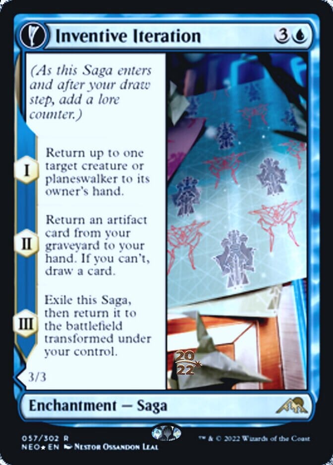 Inventive Iteration // Living Breakthrough [Kamigawa: Neon Dynasty Prerelease Promos] MTG Single Magic: The Gathering  | Multizone: Comics And Games
