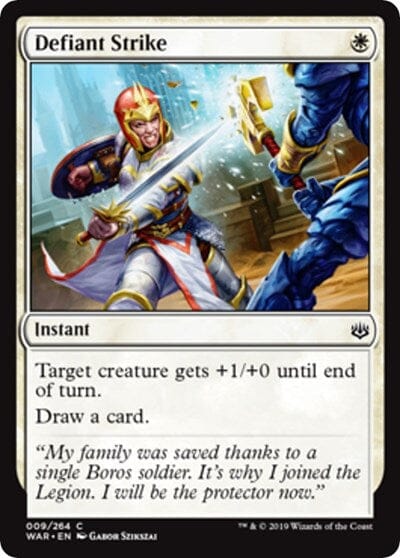 Defiant Strike [War of the Spark] MTG Single Magic: The Gathering  | Multizone: Comics And Games