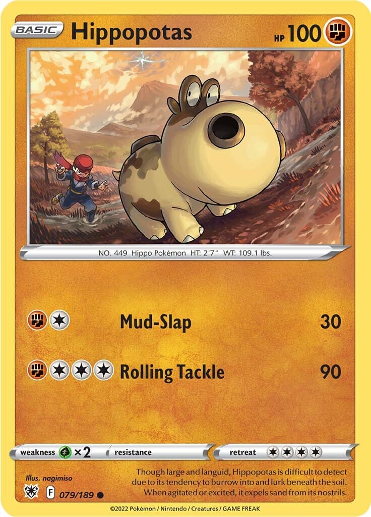 Hippopotas (079/189) [Sword & Shield: Astral Radiance] Pokemon Single Pokémon  | Multizone: Comics And Games
