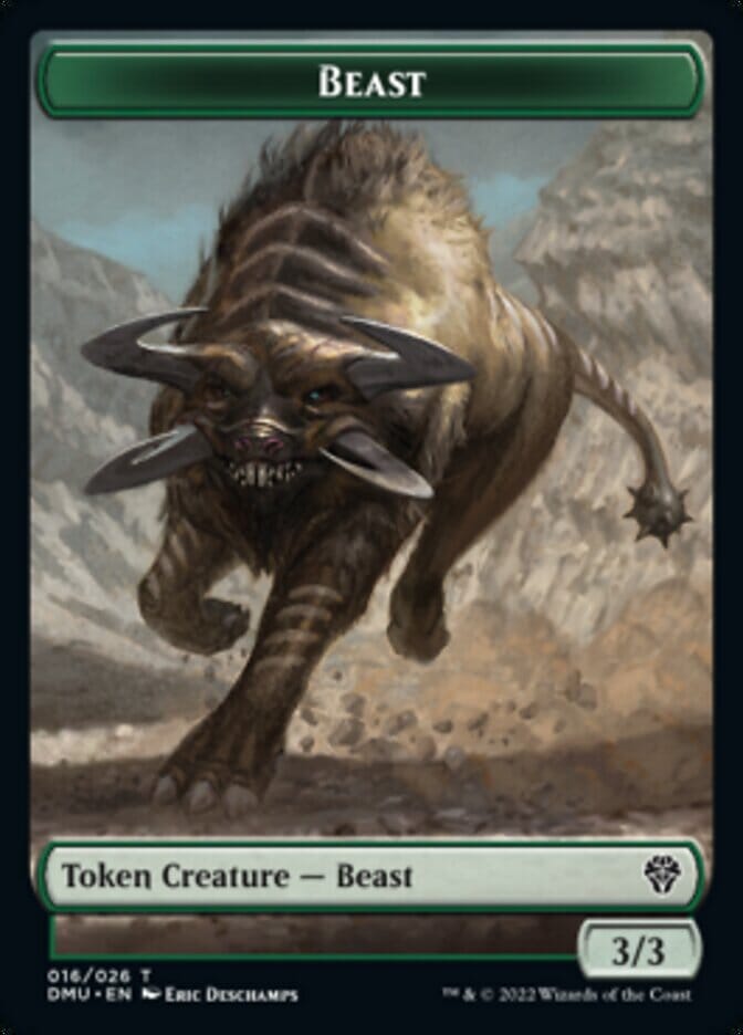 Phyrexian // Beast Double-sided Token [Dominaria United Tokens] MTG Single Magic: The Gathering  | Multizone: Comics And Games