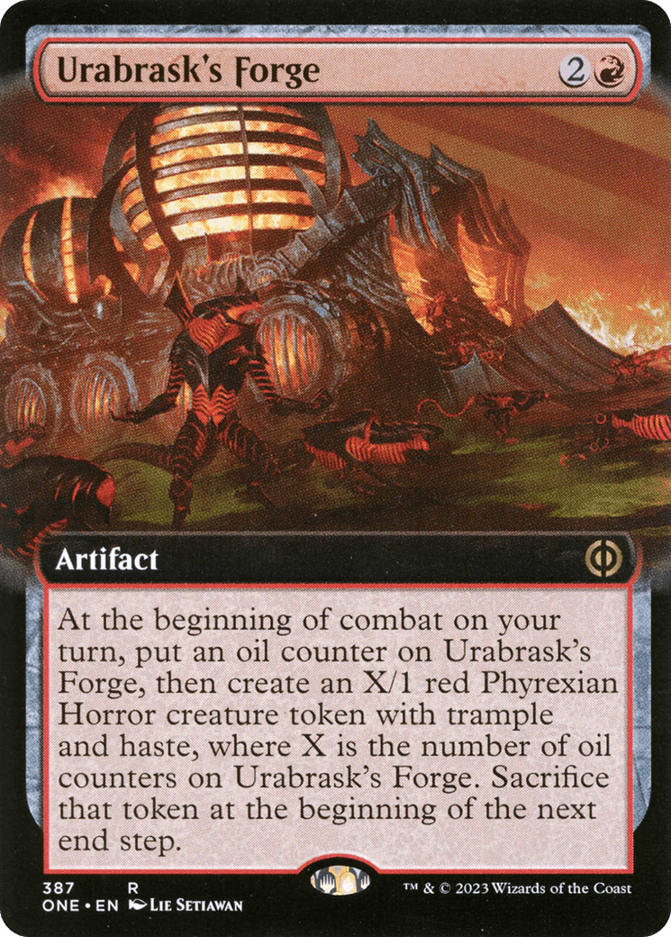 Urabrask's Forge (Extended Art) [Phyrexia: All Will Be One] MTG Single Magic: The Gathering  | Multizone: Comics And Games