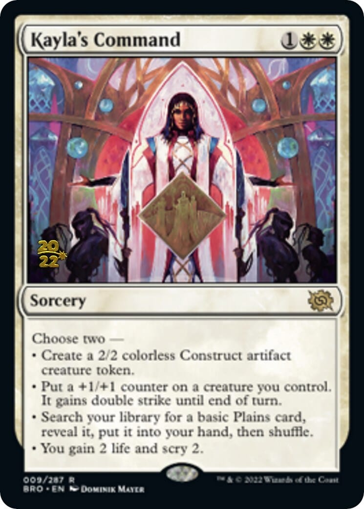 Kayla's Command [The Brothers' War: Prerelease Promos] MTG Single Magic: The Gathering  | Multizone: Comics And Games