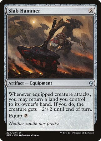 Slab Hammer [Battle for Zendikar] MTG Single Magic: The Gathering  | Multizone: Comics And Games