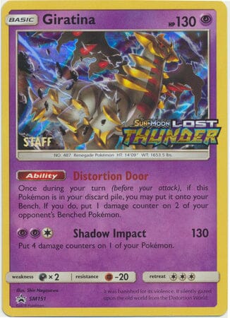 Giratina (SM151) (Staff Prerelease Promo) [Sun & Moon: Black Star Promos] Pokemon Single Pokémon  | Multizone: Comics And Games
