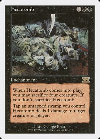 Hecatomb [Classic Sixth Edition] MTG Single Magic: The Gathering  | Multizone: Comics And Games