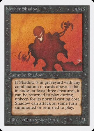 Nether Shadow [Unlimited Edition] MTG Single Magic: The Gathering  | Multizone: Comics And Games