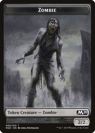 Zombie Token [Core Set 2020 Tokens] MTG Single Magic: The Gathering  | Multizone: Comics And Games