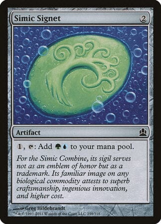 Simic Signet [Commander 2011] MTG Single Magic: The Gathering  | Multizone: Comics And Games