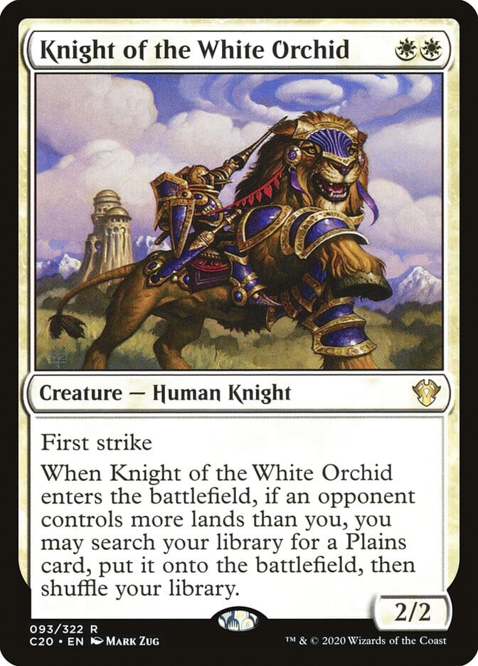 Knight of the White Orchid [Commander 2020] MTG Single Magic: The Gathering  | Multizone: Comics And Games