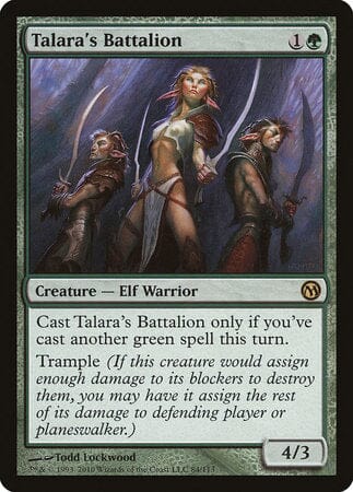 Talara's Battalion [Duels of the Planeswalkers] MTG Single Magic: The Gathering  | Multizone: Comics And Games