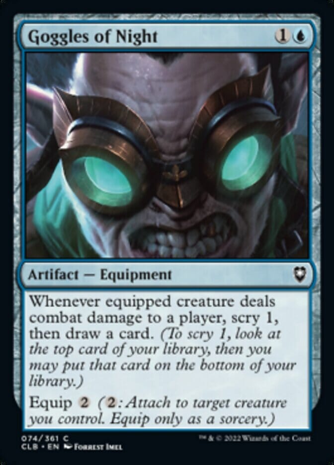 Goggles of Night [Commander Legends: Battle for Baldur's Gate] MTG Single Magic: The Gathering  | Multizone: Comics And Games