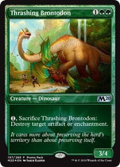 Thrashing Brontodon [Promo Pack: Core Set 2020] MTG Single Magic: The Gathering  | Multizone: Comics And Games