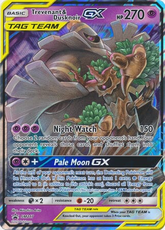 Trevenant & Dusknoir GX (SM217) (Jumbo Card) [Sun & Moon: Black Star Promos] Pokemon Single Pokémon  | Multizone: Comics And Games