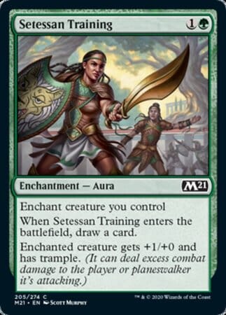 Setessan Training [Core Set 2021] MTG Single Magic: The Gathering  | Multizone: Comics And Games
