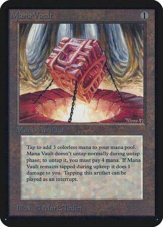 Mana Vault [Limited Edition Alpha] MTG Single Magic: The Gathering  | Multizone: Comics And Games