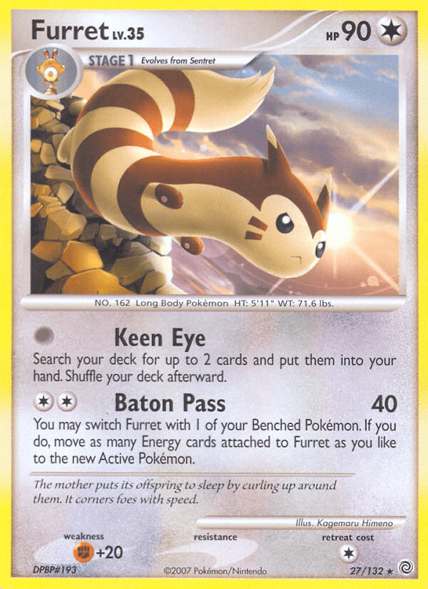 Furret (27/132) [Diamond & Pearl: Secret Wonders] Pokemon Single Pokémon  | Multizone: Comics And Games