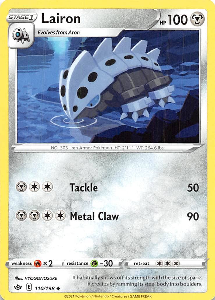 Lairon (110/198) [Sword & Shield: Chilling Reign] Pokemon Single Pokémon  | Multizone: Comics And Games
