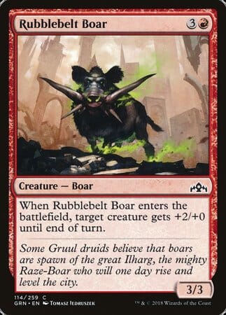 Rubblebelt Boar [Guilds of Ravnica] MTG Single Magic: The Gathering  | Multizone: Comics And Games