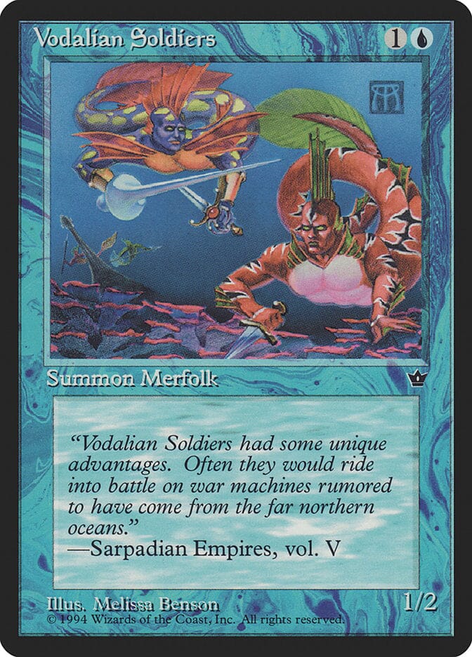 Vodalian Soldiers (Melissa A. Benson) [Fallen Empires] MTG Single Magic: The Gathering  | Multizone: Comics And Games