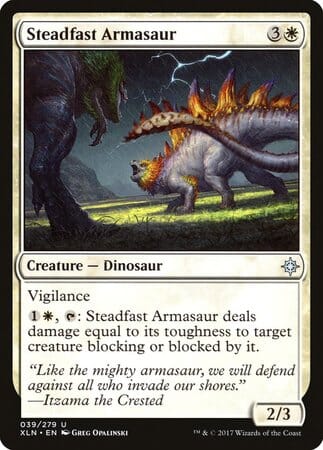 Steadfast Armasaur [Ixalan] MTG Single Magic: The Gathering  | Multizone: Comics And Games