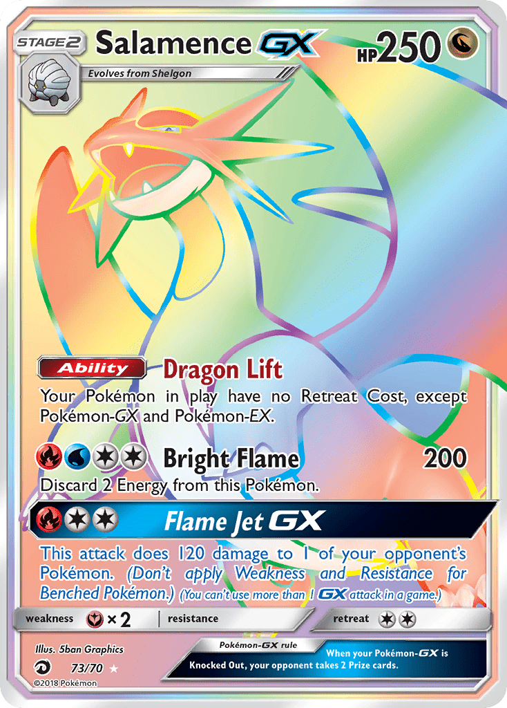 Salamence GX (73/70) [Sun & Moon: Dragon Majesty] Pokemon Single Pokémon  | Multizone: Comics And Games